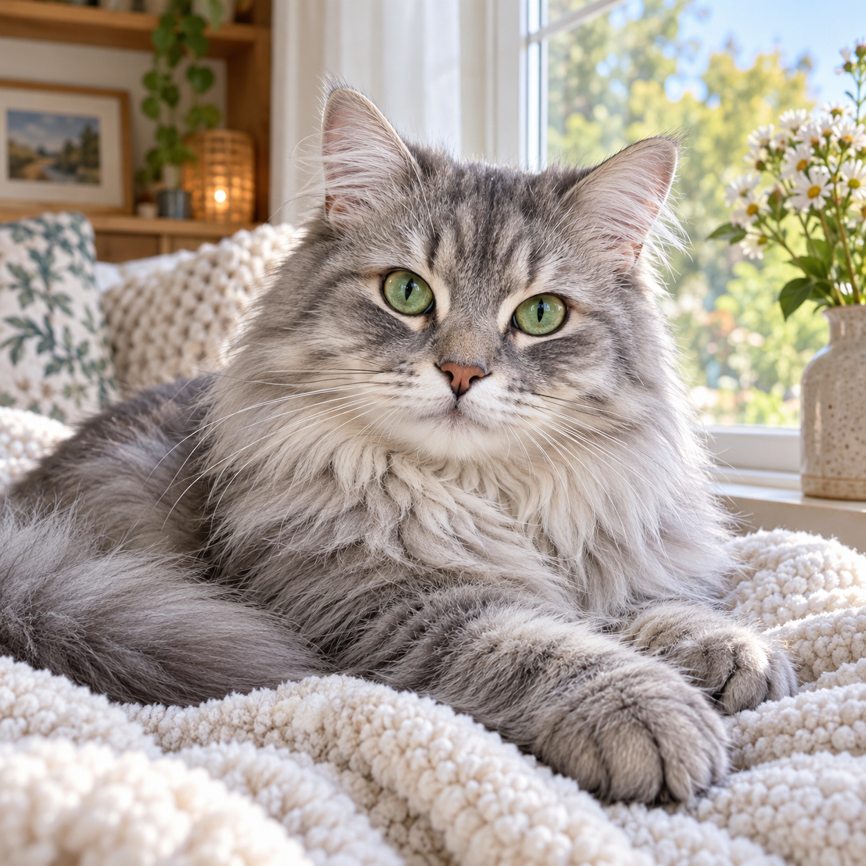 Fictional cat portrait